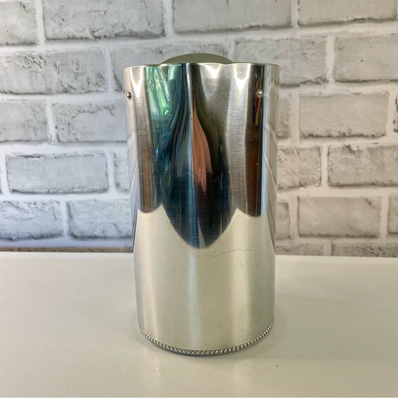 Vintage BW Buenilum Aluminum Pitcher w/ Ice Catching Lip Braided Handle - Picture 5 of 13